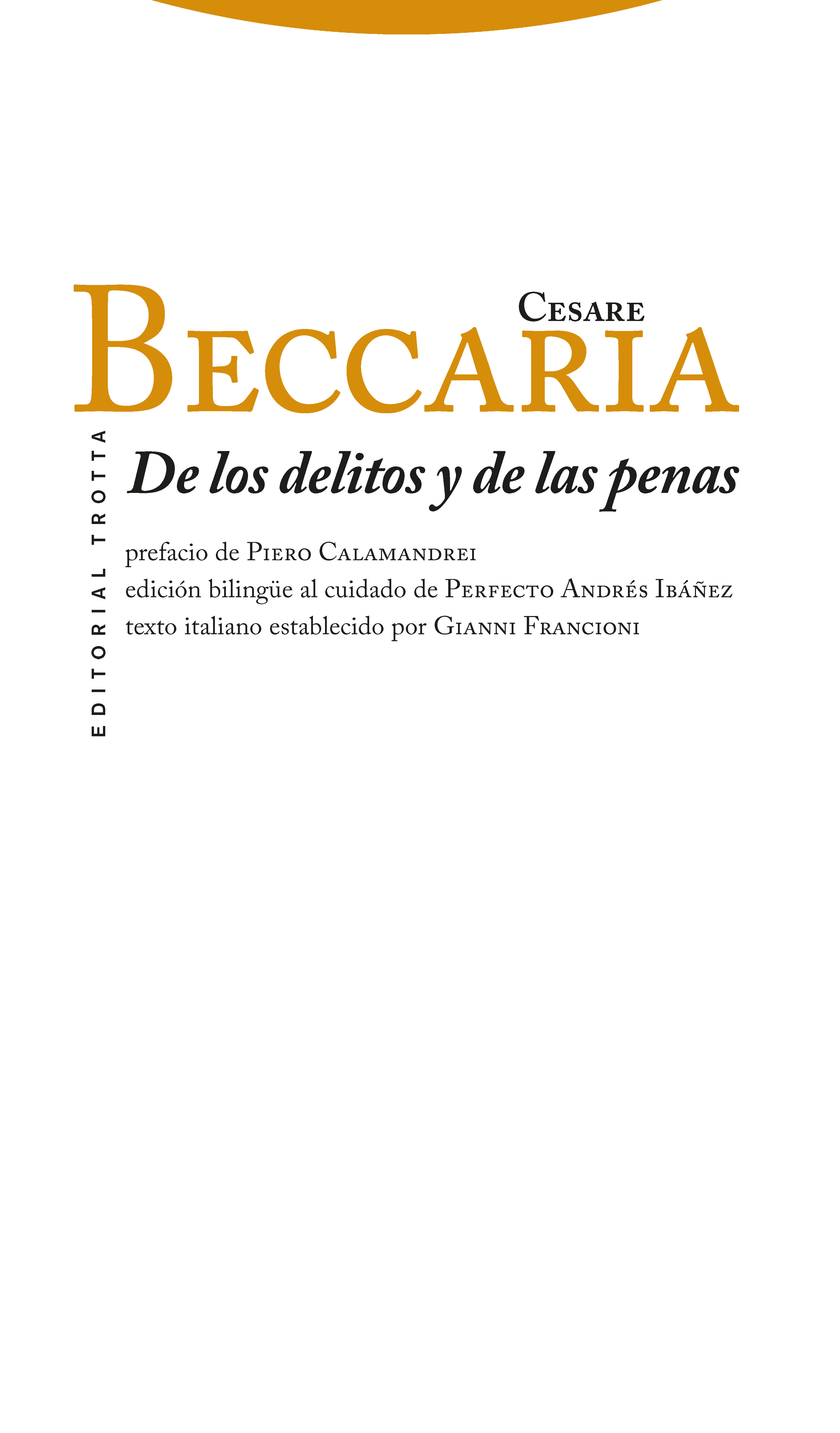 De los delitos y de las penas