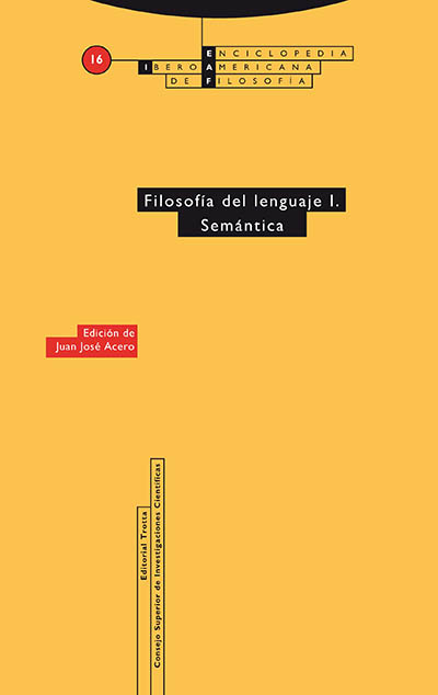 Filosofía del lenguaje I. Semántica