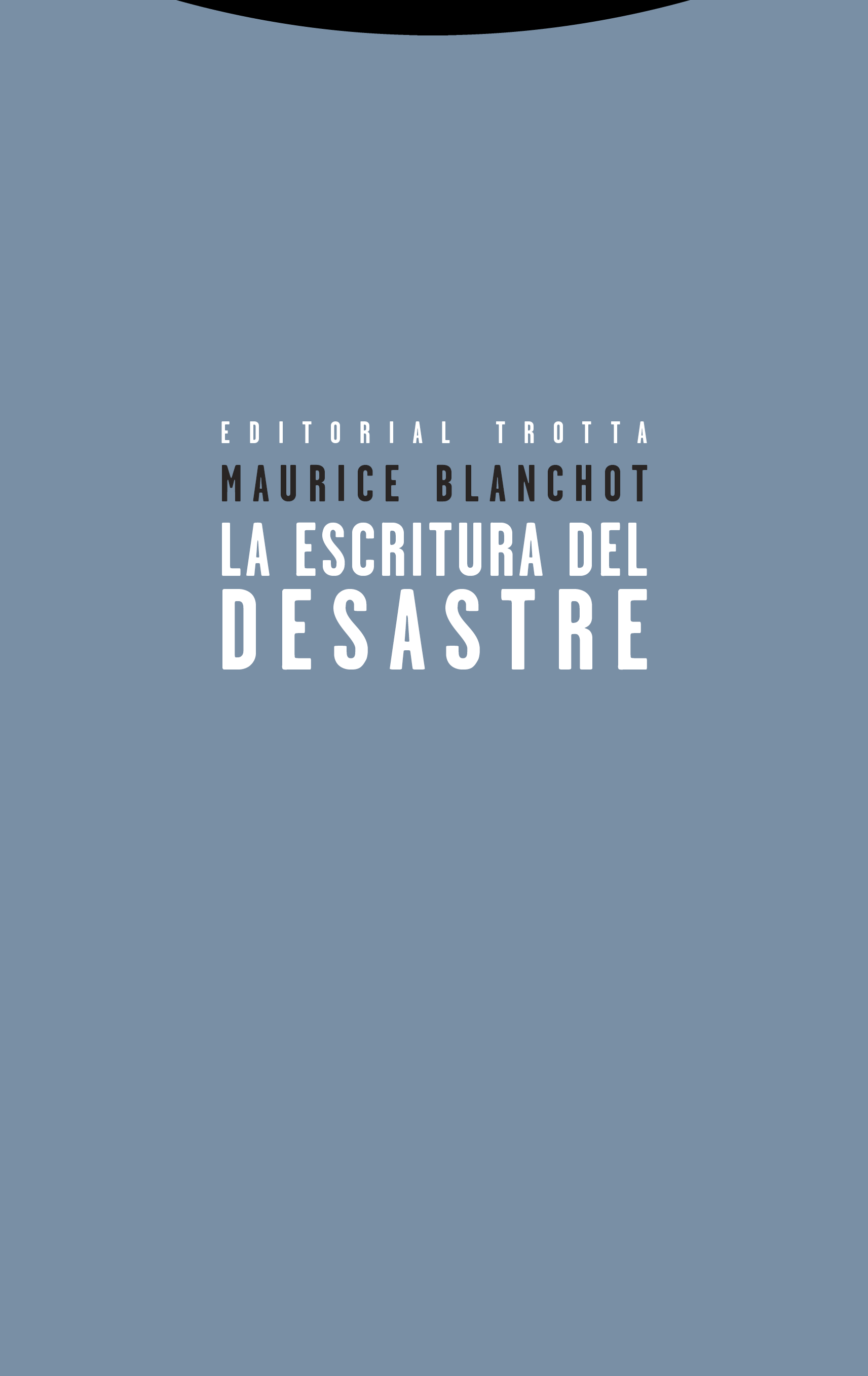 La escritura del desastre