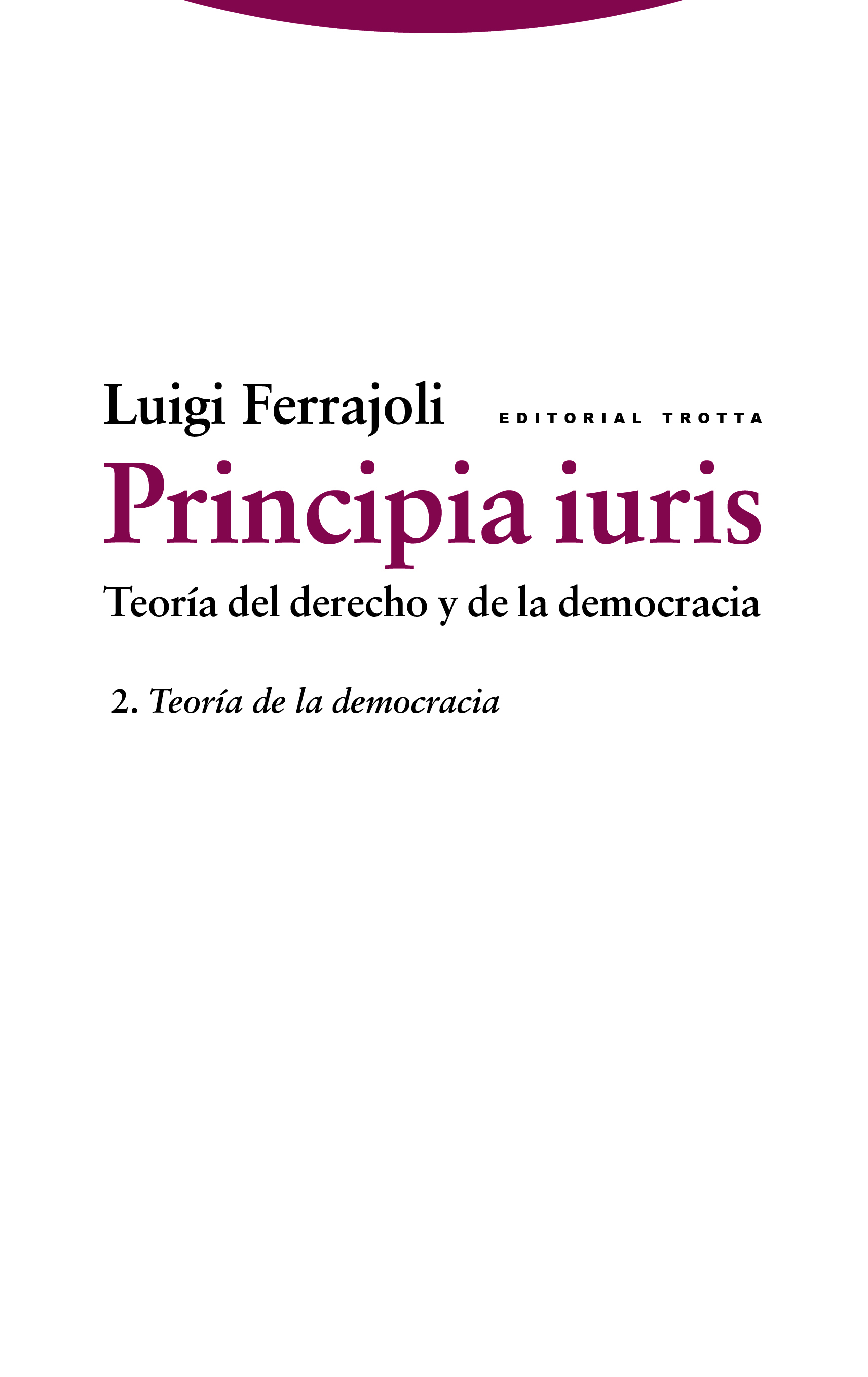 Principia iuris. Teoría del derecho y de la democracia